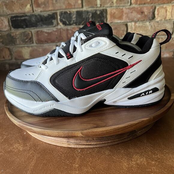 Nike Air Monarch IV Men\'s 10 Wide White Black Red Walking Shoes Sneakers main image 6